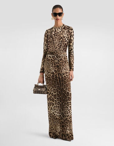 Dolce & Gabbana Leo-print charmeuse dress Dolce & Gabbana Leo-print charmeuse dress Print F612ITFSADD