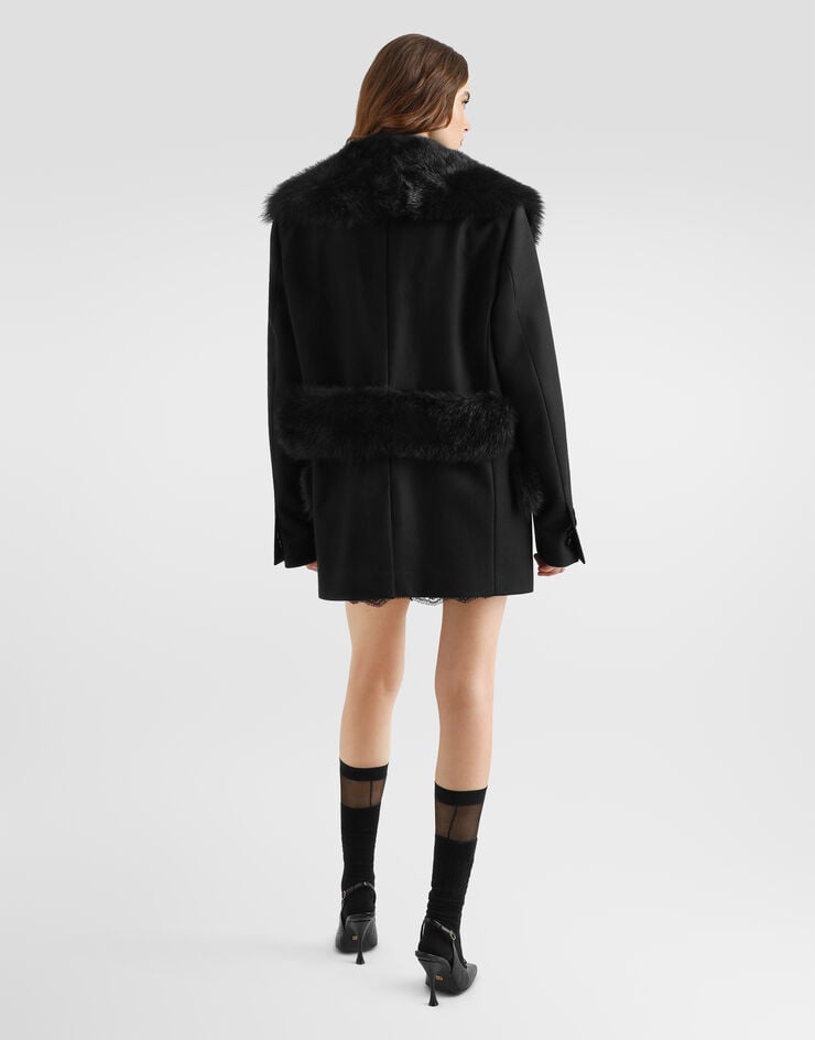 Dolce & Gabbana Jupe en double crêpe de laine Dolce & Gabbana Jupe en double crêpe de laine Noir F4BS7TFU2L8