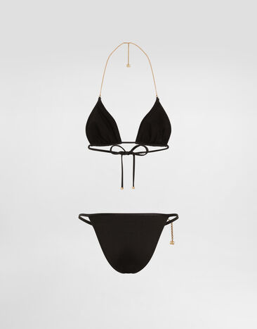 Dolce & Gabbana Triangle bikini Black O8A31JFUGLG