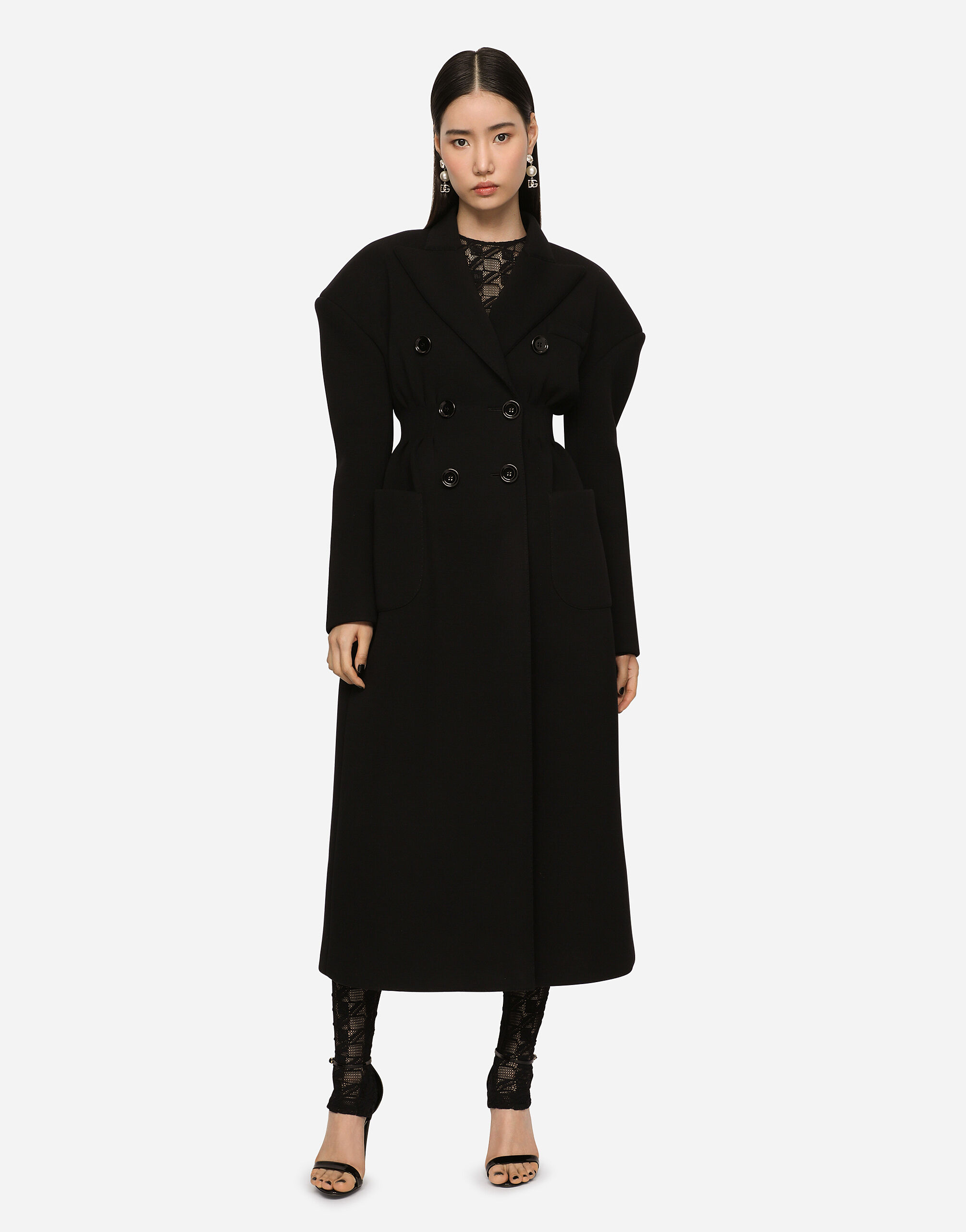 CAPPOTTO in Black for Women Dolce Gabbana