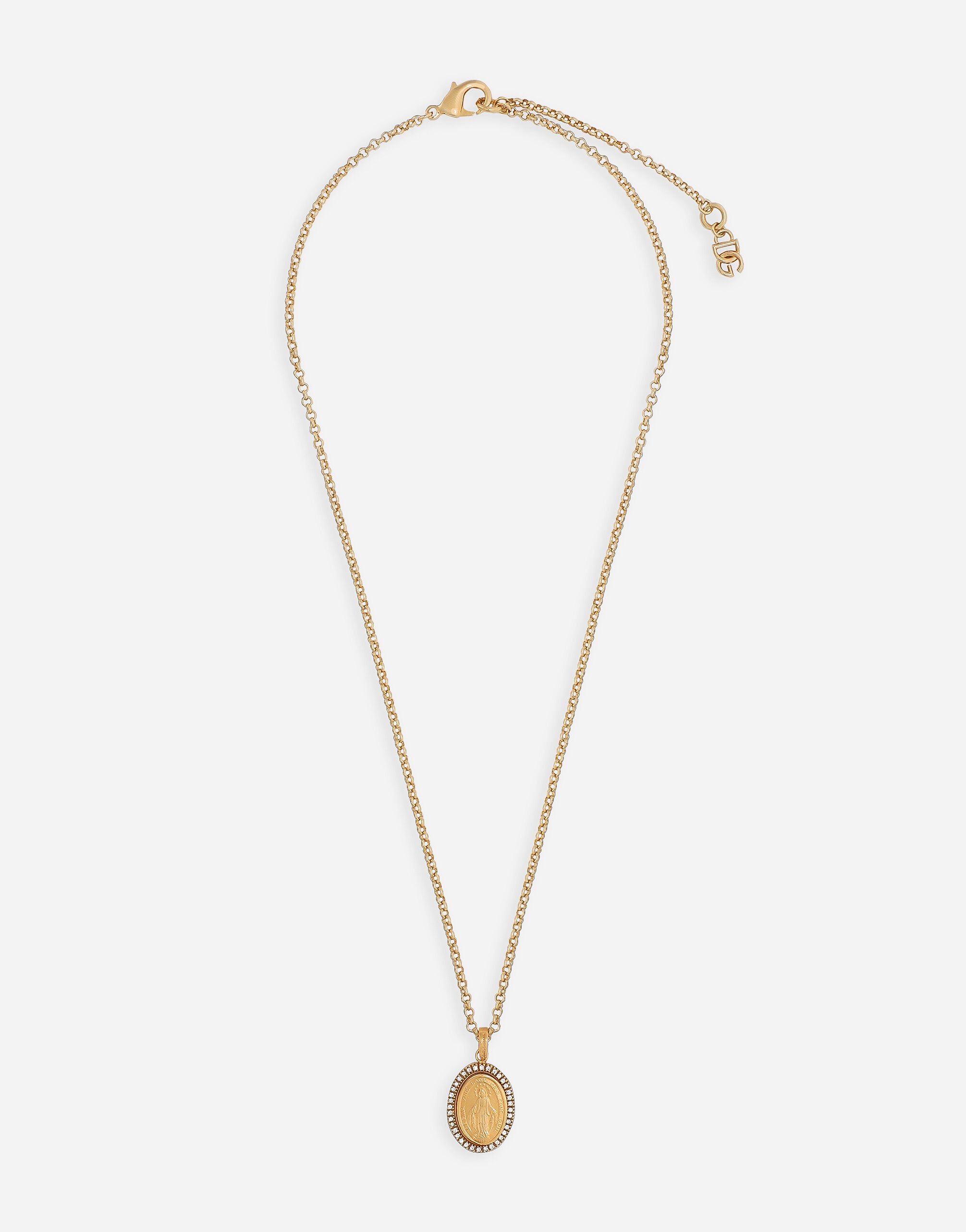 Dolce & Gabbana Long necklace with medal Gold WNQ2D4W1111