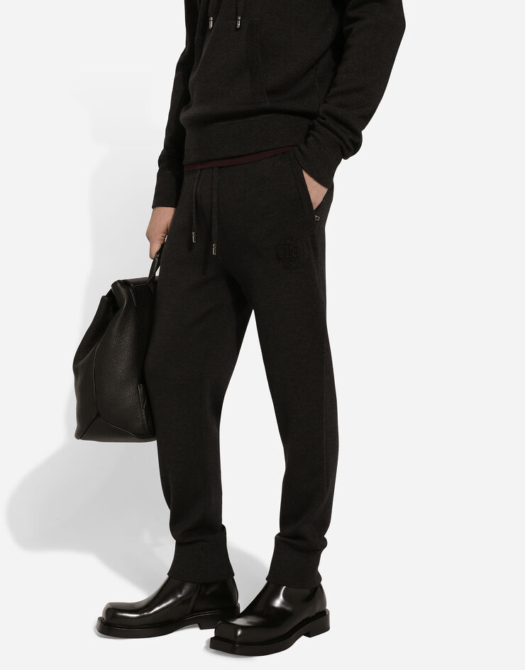 Dolce & Gabbana Wool jogging pants Grey GXU06ZJFMCZ