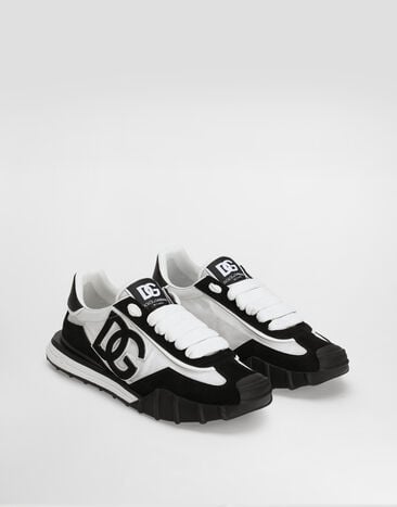 Dolce & Gabbana DG Athletic sneakers in fabric and calfskin Multicolor CS2384A0136