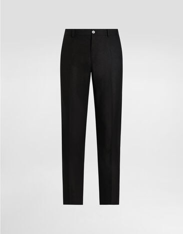 Dolce & Gabbana Linen trousers Black GY6FETGJ663