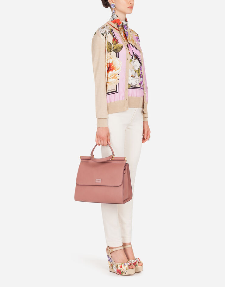 Dolce & Gabbana FLORAL-PRINT TWILL AND SILK CARDIGAN ESTAMPADO DE FLORES FX619TJASKK