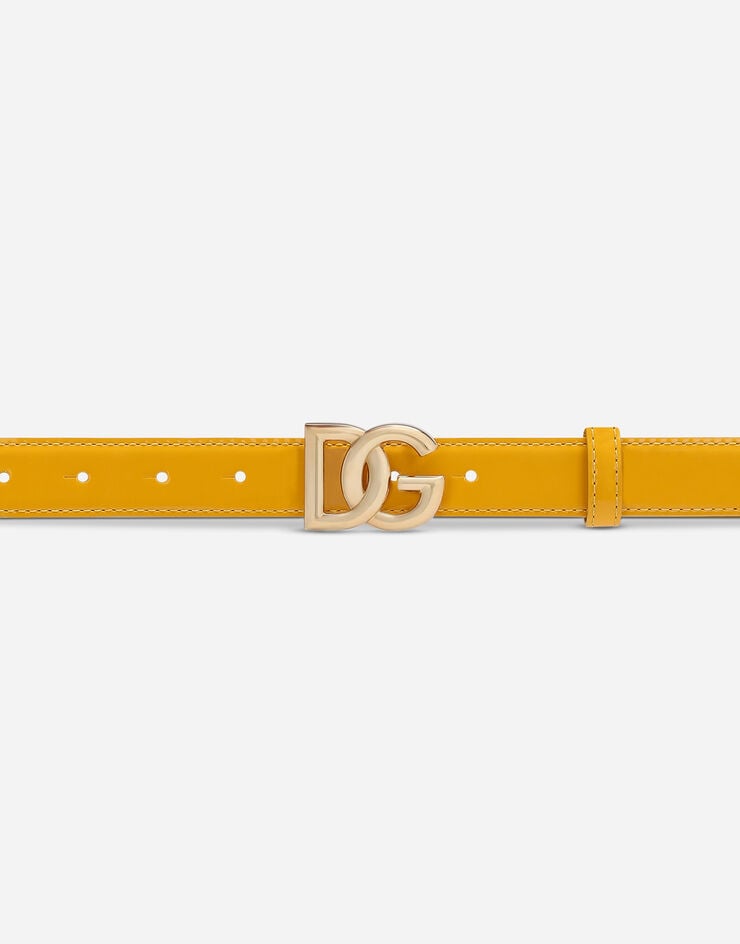 Dolce & Gabbana حزام بشعار DG أصفر BE1447A1471