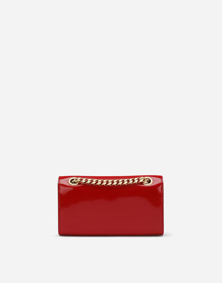 Dolce & Gabbana Polished calfskin 3.5 cell phone bag Red BI3152A1037