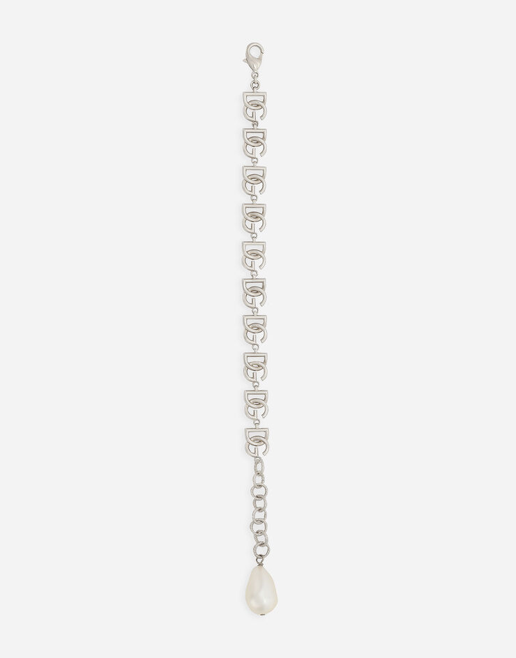 Dolce & Gabbana Link bracelet with multiple DG logo Silver WBP6L3W1111