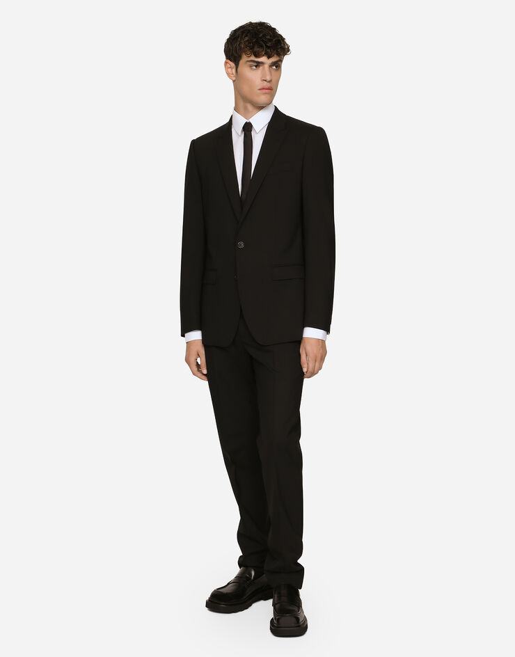 Dolce&Gabbana Stretch poplin Gold-fit shirt White G5EJ0TGG826