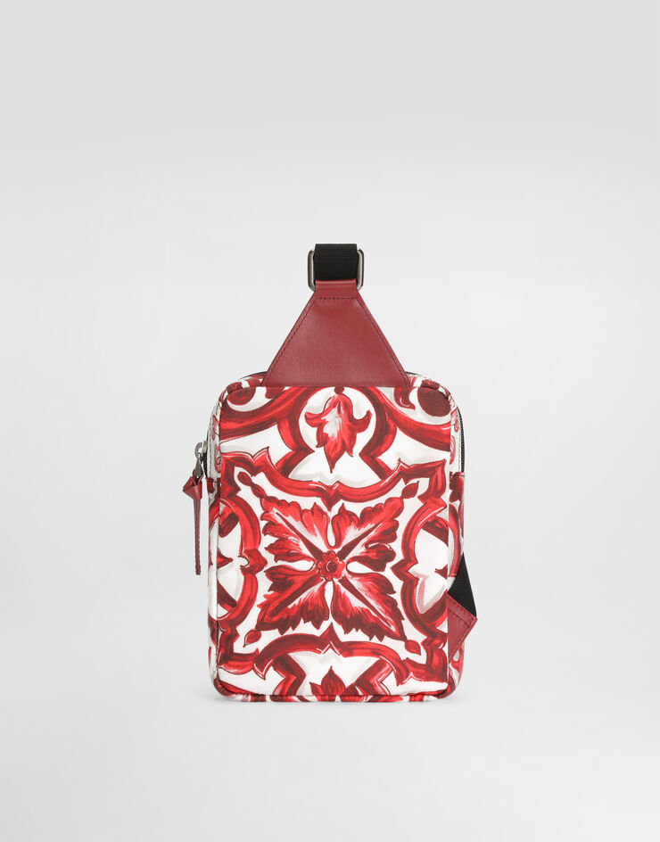 Dolce & Gabbana Majolica-print nylon waist bag Multicolor EM0142A0546