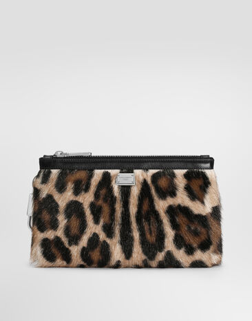 Dolce & Gabbana LEO kid leather necessaire Multicolor BP3446A3T08