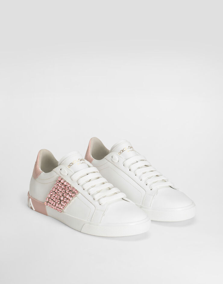 Dolce & Gabbana Calfskin Portofino Vintage sneakers White CK2311A6N63