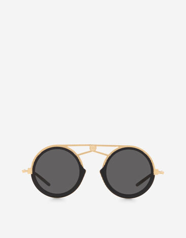 Dolce & Gabbana Lunettes de soleil DG Fatto a mano Doré et Noir VG2285VM281