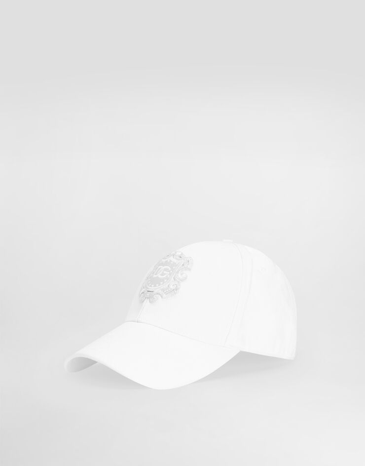Dolce & Gabbana Бейсболка из хлопкового дрилла White GH590ZGK073