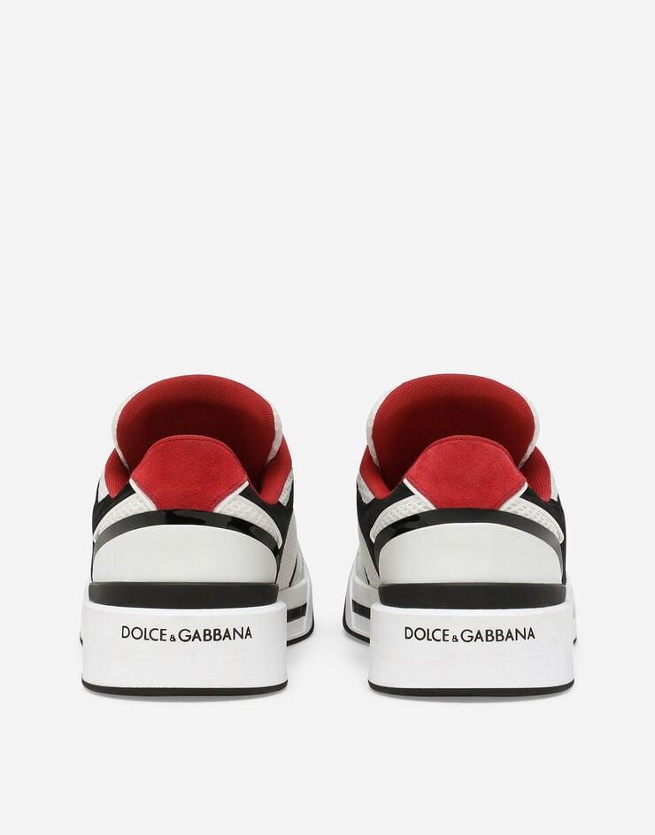 Dolce & Gabbana Sneaker New Roma aus Materialmix Schwarz CS2241AR755