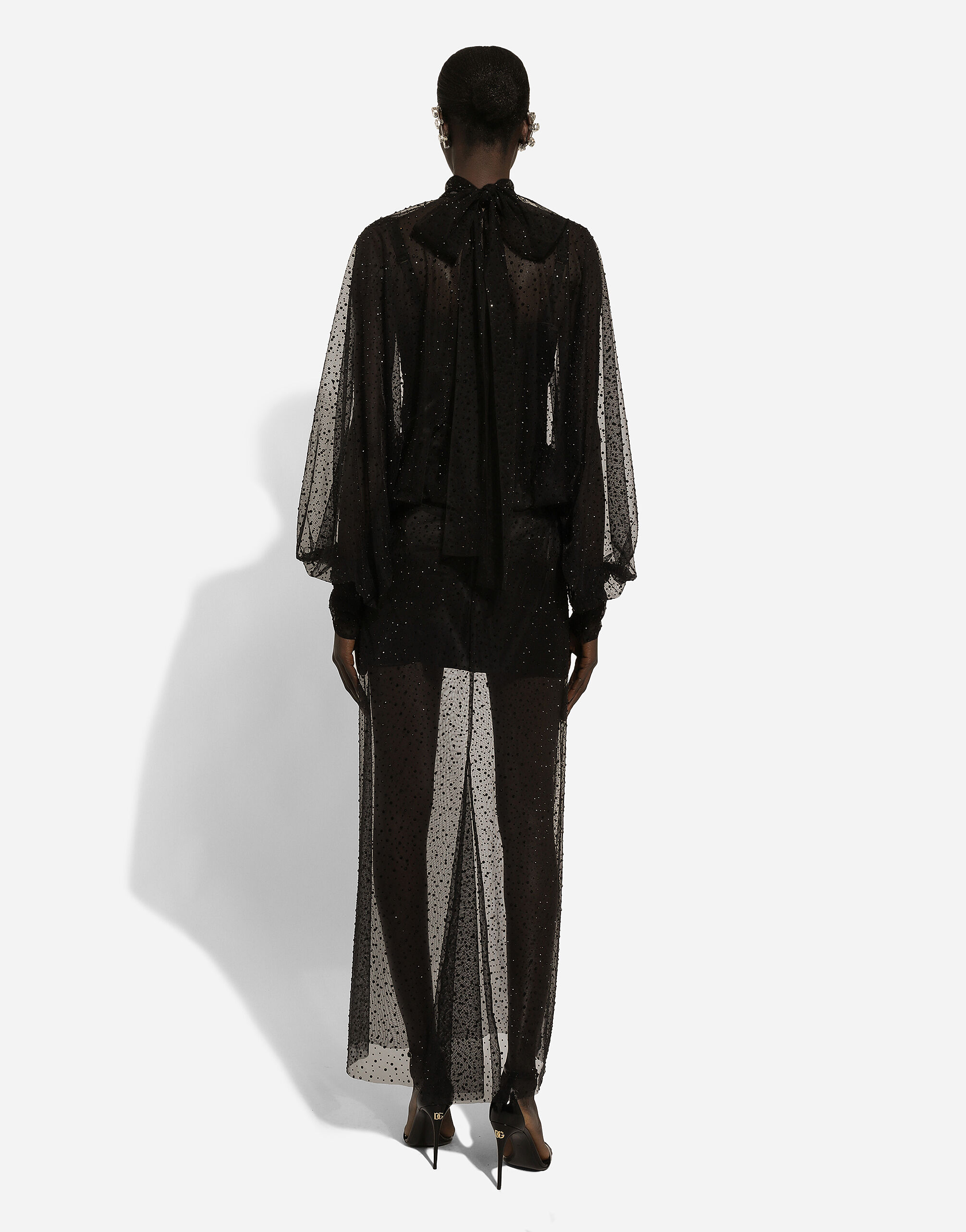 Dolce and gabbana best sale black tulle dress