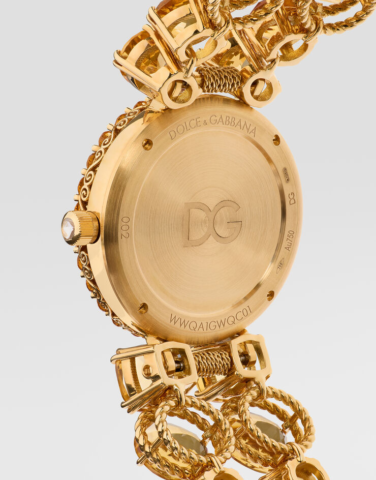 Dolce & Gabbana Uhr Rainbow Monochrom 18-karätiges Gelbgold und Zitrine Dolce & Gabbana Uhr Rainbow Monochrom 18-karätiges Gelbgold und Zitrine Gold WWQA1GWQC01