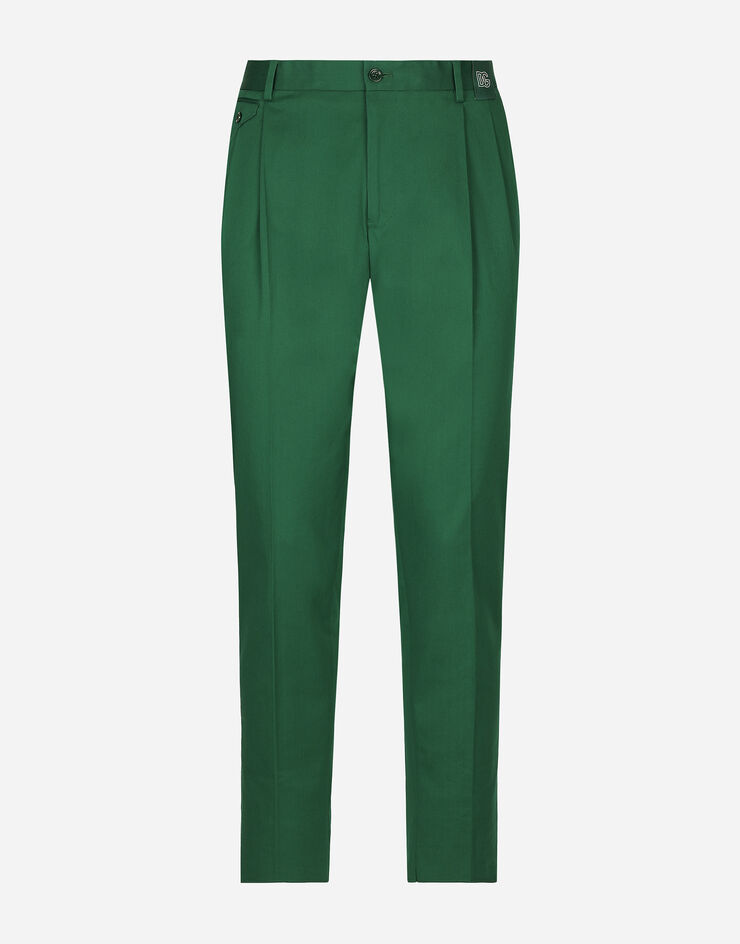 Dolce & Gabbana Stretch gabardine pants Green GY6UETGI130