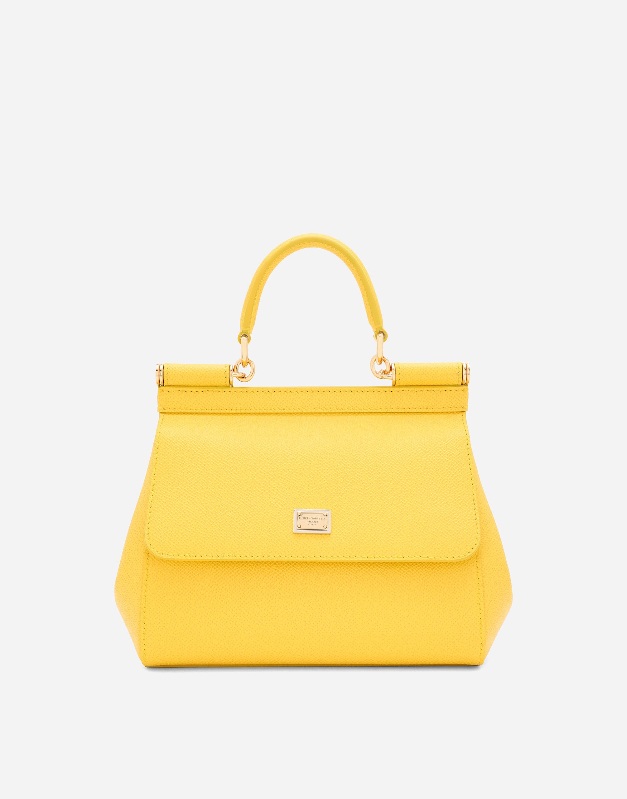 Medium Sicily handbag in Yellow for Women | Dolce&Gabbana® US