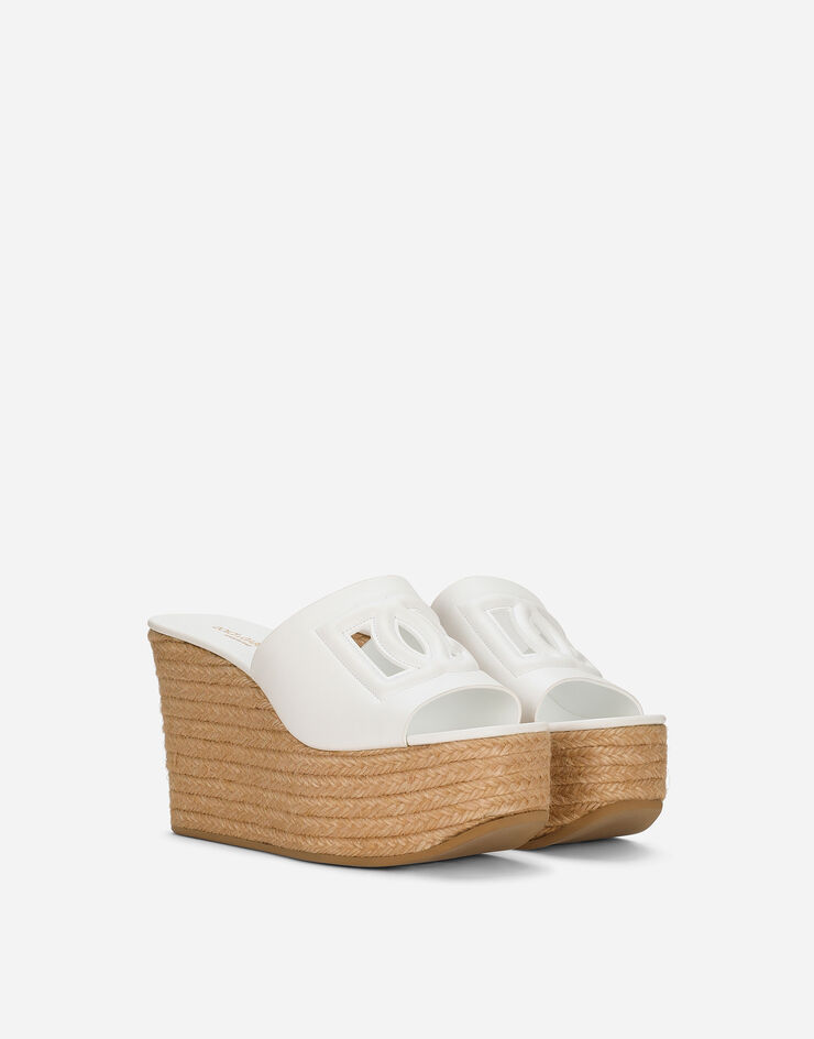 Dolce & Gabbana Cuña en piel de becerro Blanc CZ0302AW576