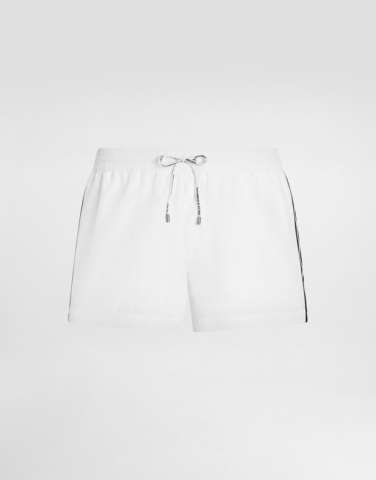 Dolce & Gabbana Canvas swim boxer shorts White M4F55TON0CZ