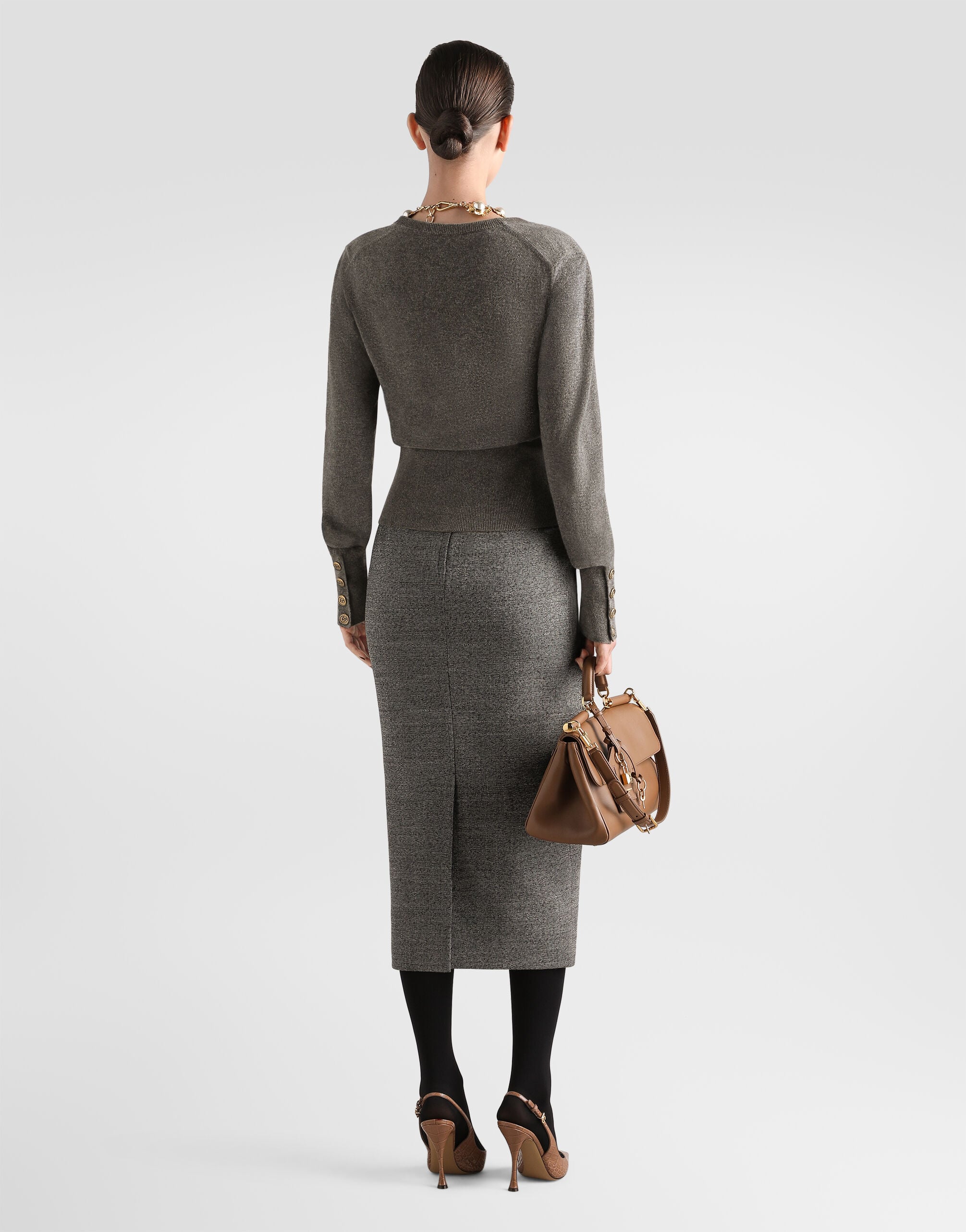 Wool sheath dress - thumbnail 3