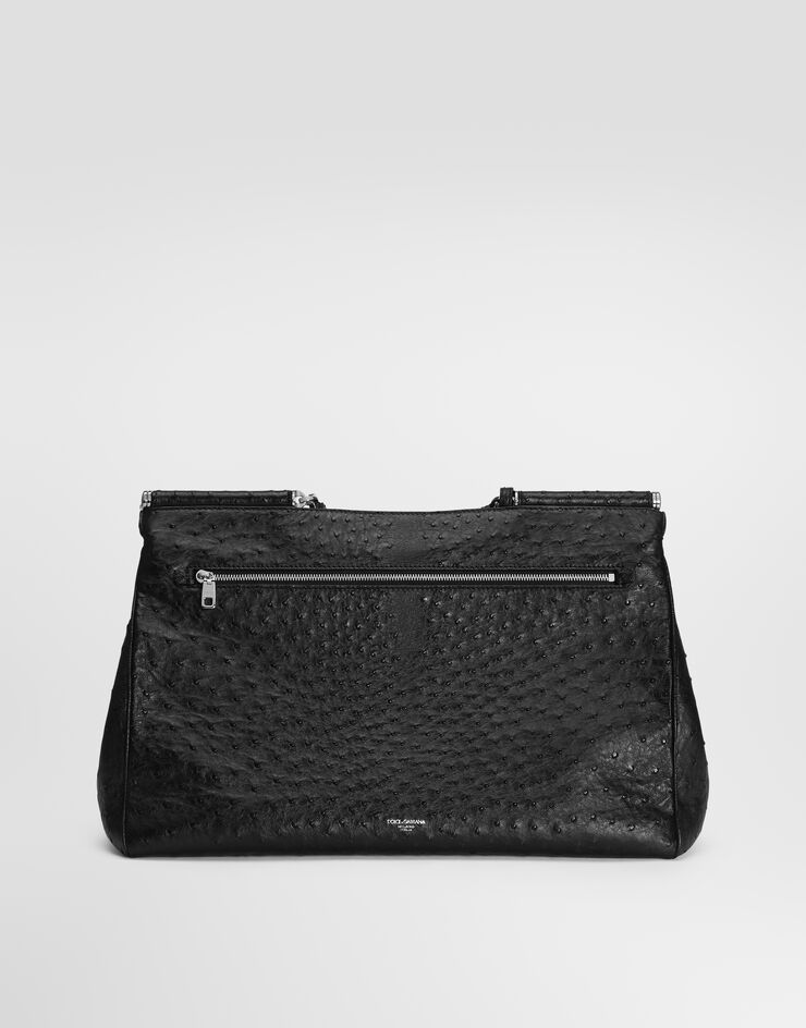 Dolce & Gabbana My Sicily ostrich leather handbag Dolce & Gabbana My Sicily ostrich leather handbag Black BM2757B8K00