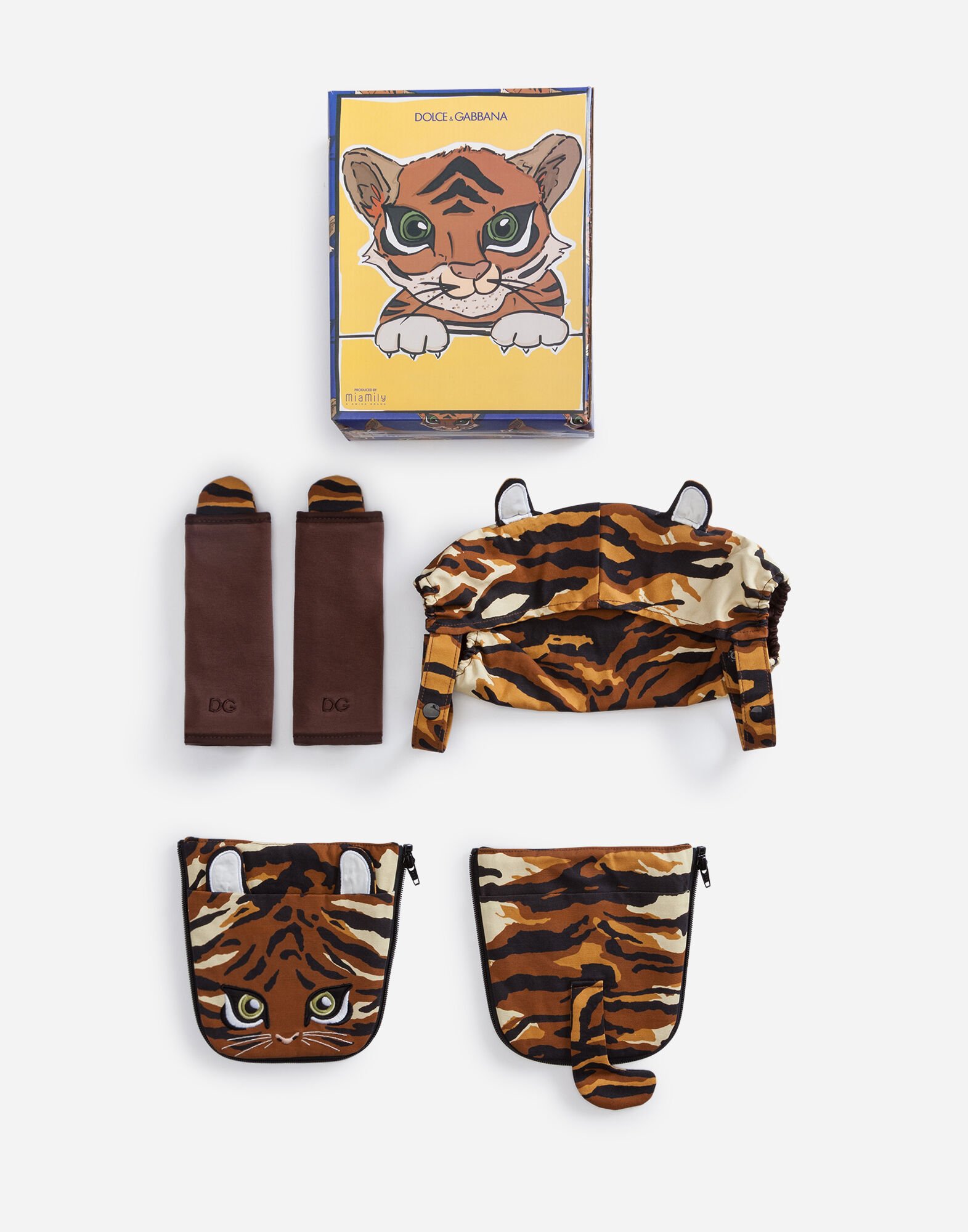 Dolce & Gabbana Abdeckung für babytrage tiger WEISS L0EGC5FU1IR