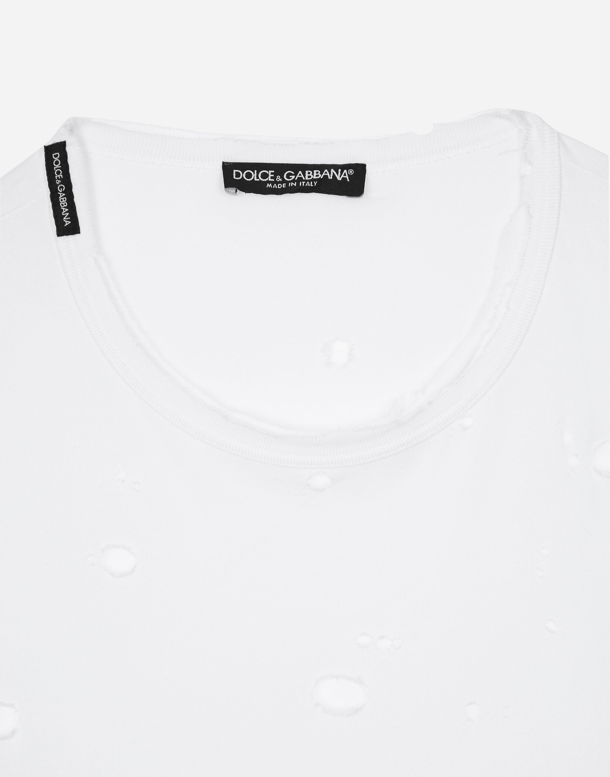Dolce and gabbana plain white t shirt sales