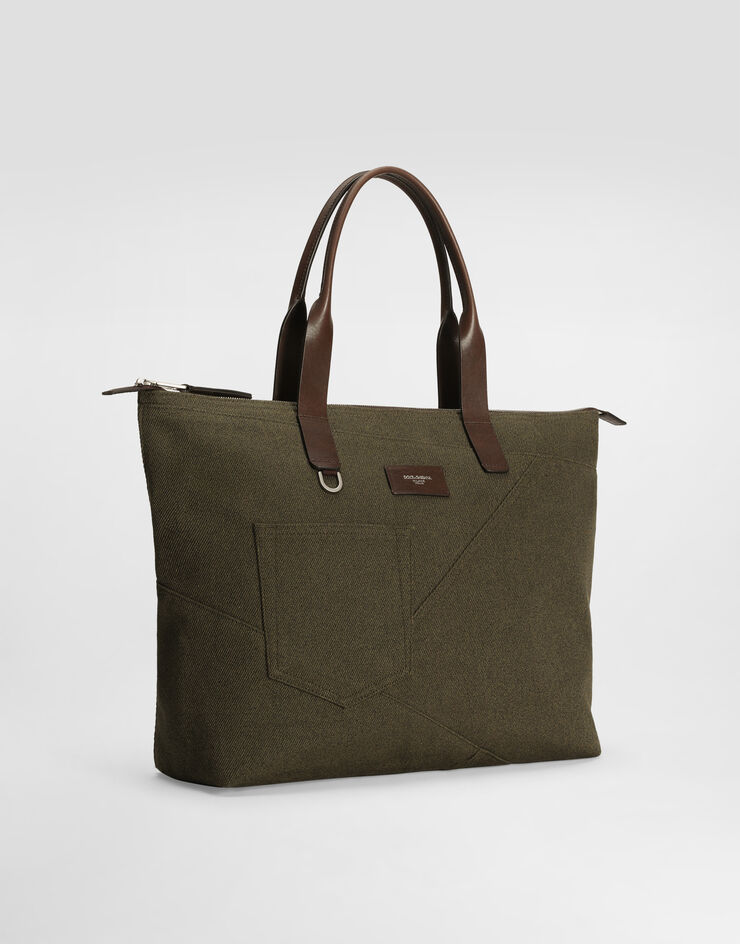 Dolce & Gabbana Adamo patchwork shopping bag Multicolor BM2375AU393