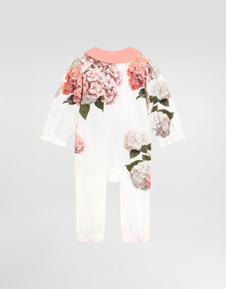 Dolce & Gabbana Hydrangea-print 3-piece gift set in smooth jersey Multicolor L2JO2YII7JU