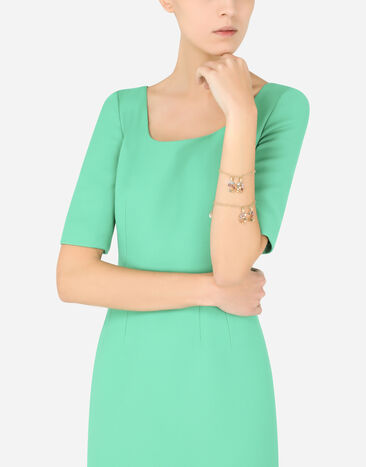Dolce & Gabbana Armband Alphabet aus gedrehtem 18-karätigem Gelbgold GOLD WBNR1GWYEPE
