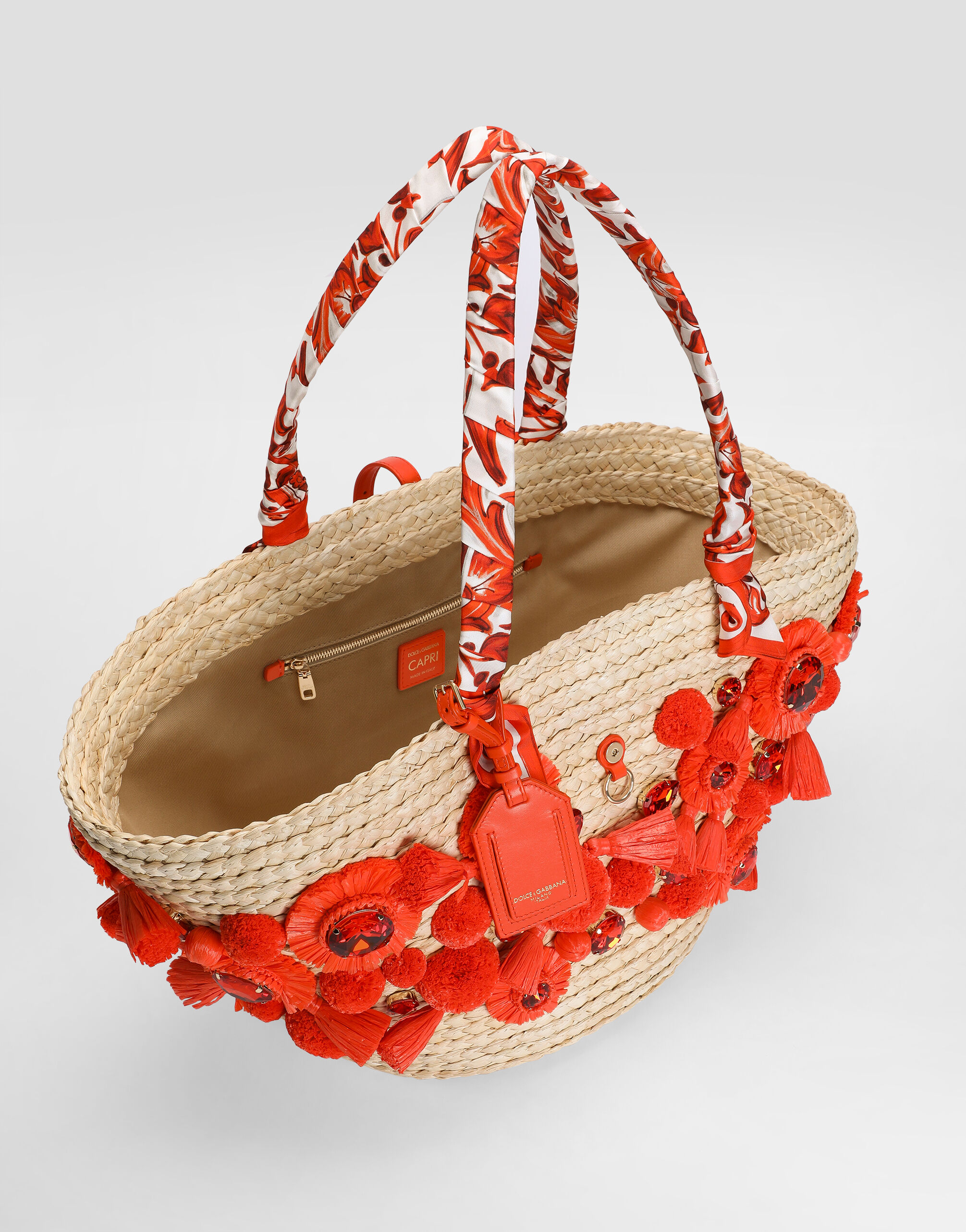 Coffa Capri bag with embroidery in Multicolor for Women