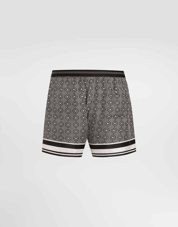 Dolce & Gabbana Boxer en sergé de soie imprimé Dolce & Gabbana Boxer en sergé de soie imprimé Multicolor M4F08THI1ZU