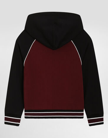 Dolce & Gabbana Sweatshirt mit Kapuze und Stickerei Multicolor L4JWJWG7PUT