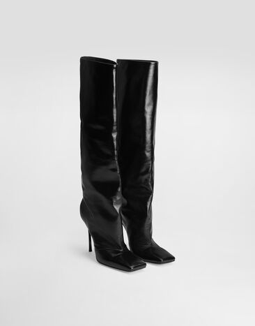 Dolce & Gabbana Calfskin boots Black CU1321A3N27