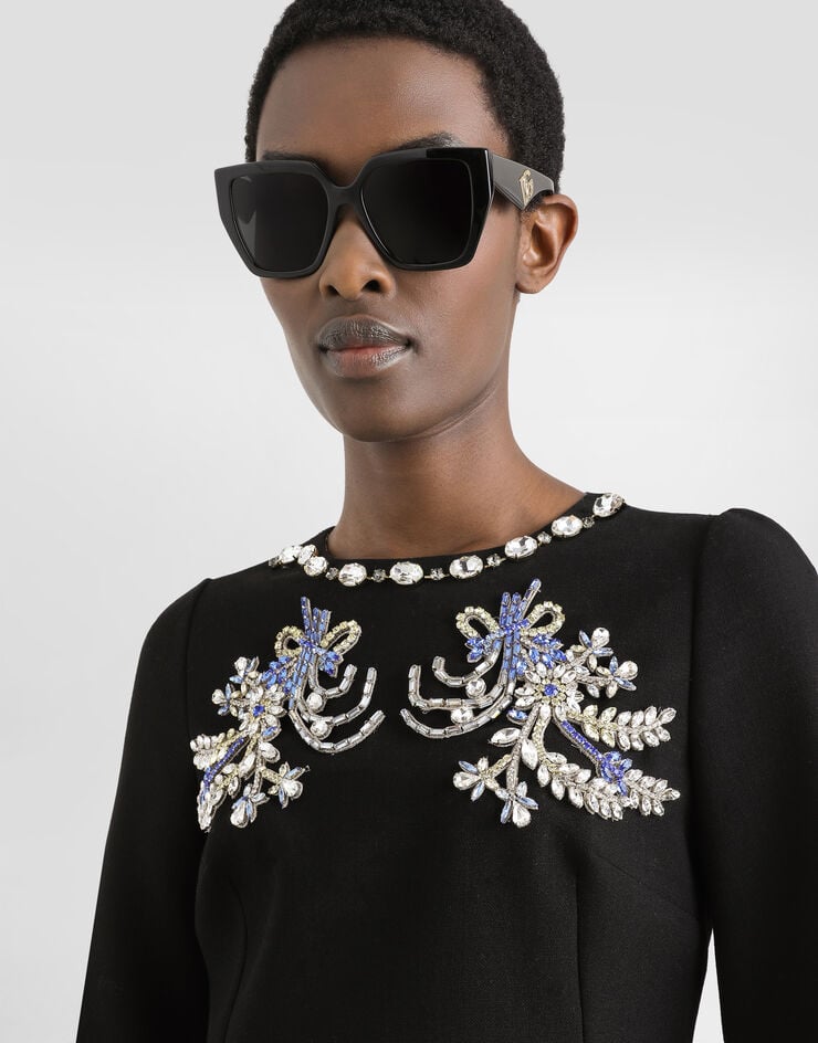 Dolce & Gabbana Kleid aus Wolle Schwarz F6GAUZGDCSX