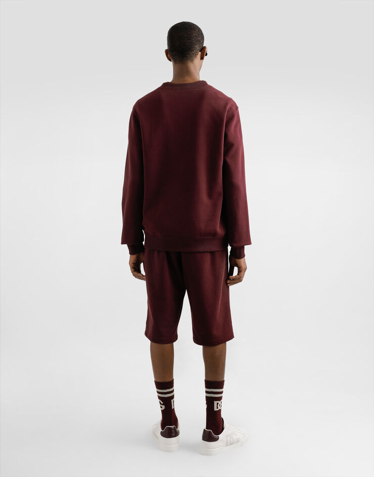 Dolce & Gabbana Cotton sweatshirt with tag Bordeaux G9ABJTG7N7B