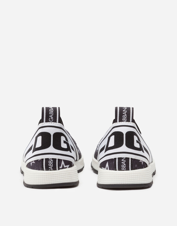 Dolce & Gabbana SLIP ON SORRENTO SNEAKERS WITH MILLENNIALS STAR PRINT NEGRO DA0660AJ607