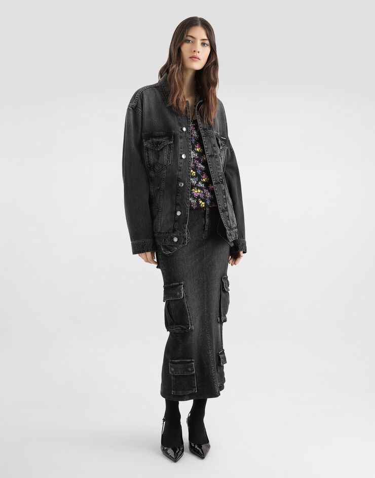 Dolce & Gabbana Denim jacket Multicolor F9U38DG8KO6