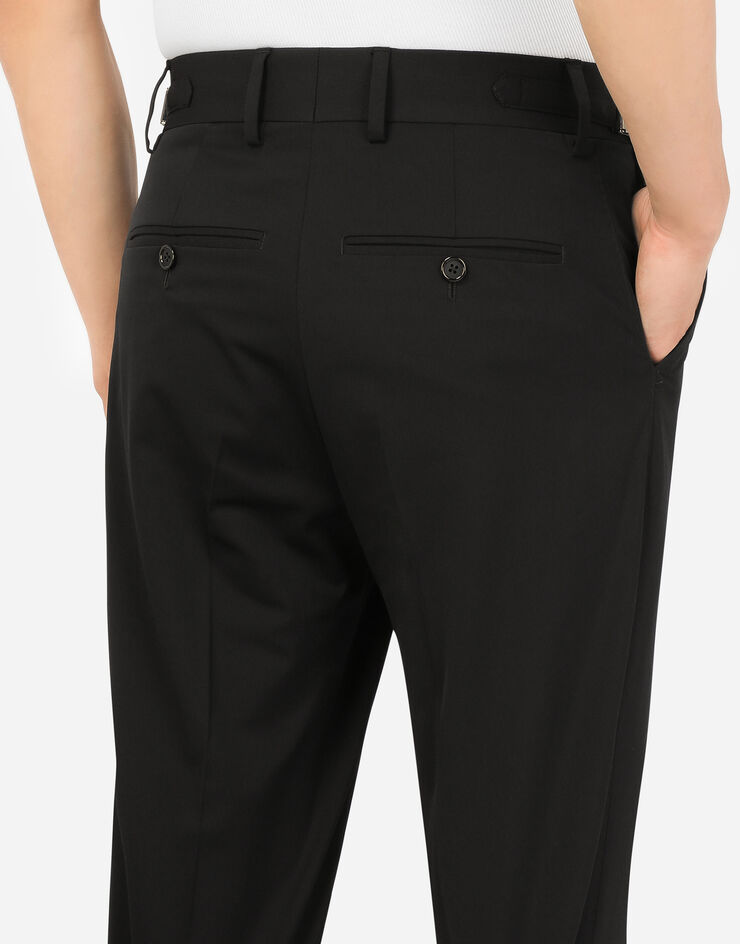 Dolce & Gabbana Stretch technical fabric pants Noir GWQ5ETFURIK