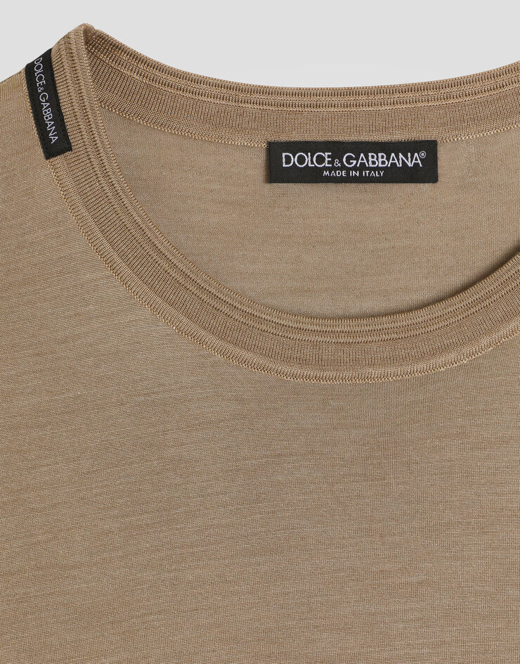 Dolce & Gabbana T-SHIRT M/CORTA GIRO Multicolor G8ST1TG7P0F