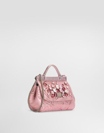 Dolce & Gabbana Bolso de mano Sicily en brocado Multicolor EB0003A3L73