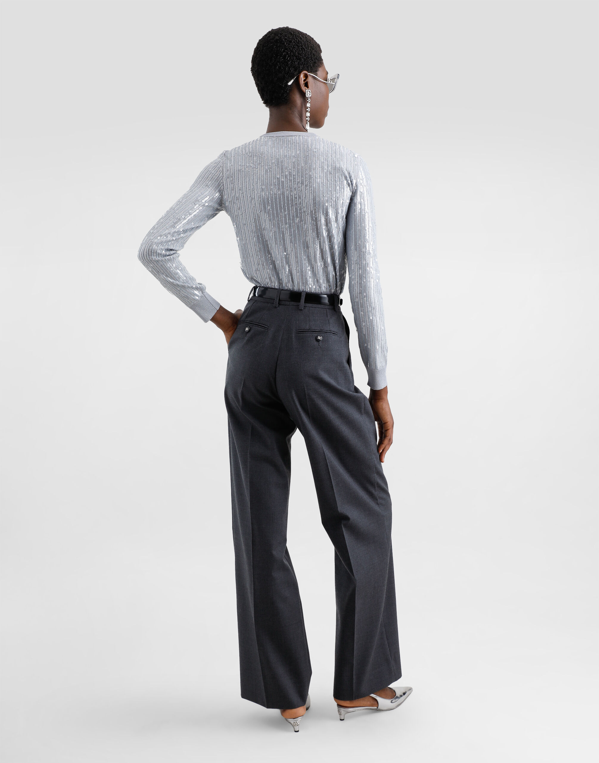 Wool fabric pants