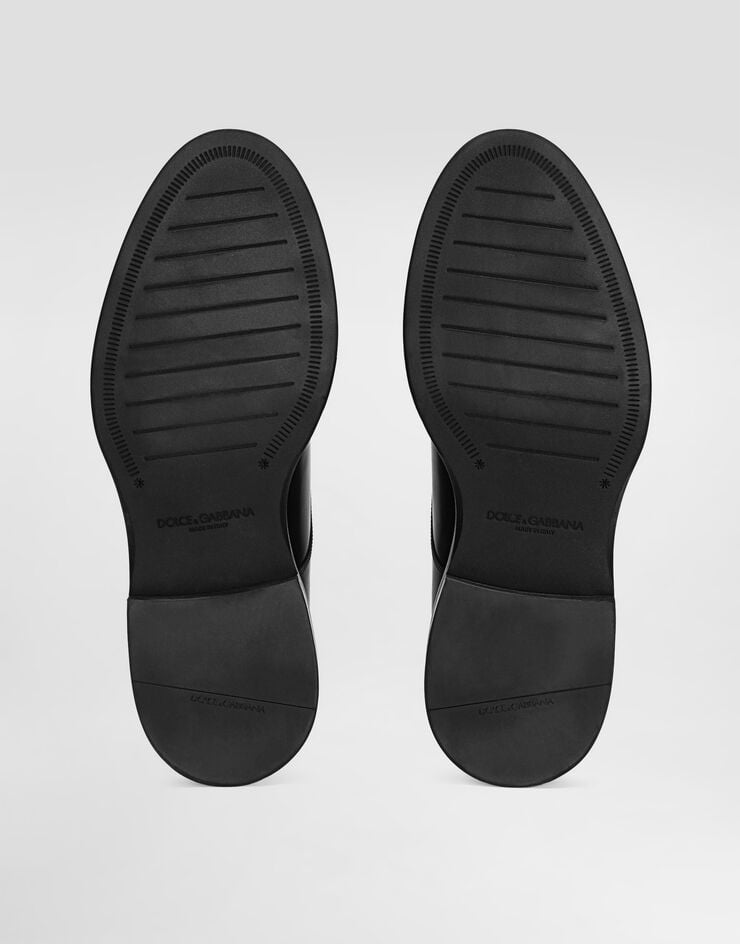 Dolce & Gabbana Brushed calfskin Derby shoes Black A10840A1203