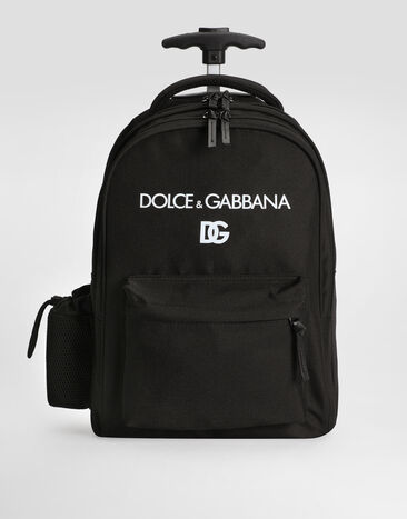 Dolce&Gabbana Mochila con ruedas de nailon Negro EM0129AK441