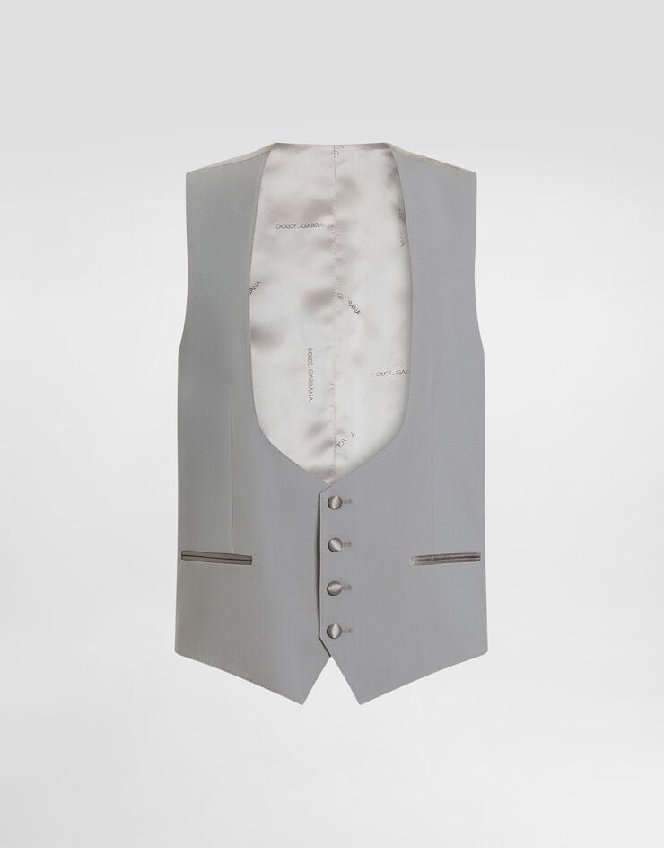 Dolce & Gabbana Micro-rib tuxedo vest Dolce & Gabbana Micro-rib tuxedo vest G712UTFUBG3