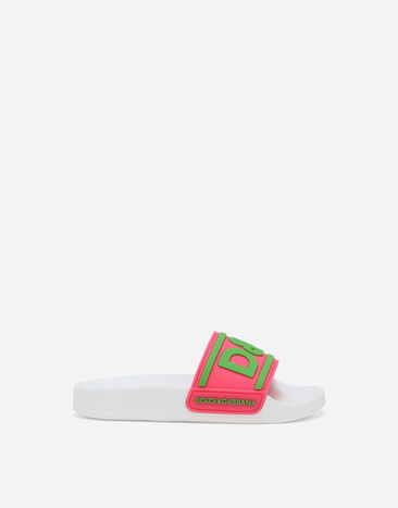 Dolce & Gabbana Rubber beachwear sliders Pink DD0320AQ858