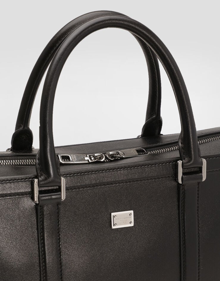 Dolce & Gabbana Maletín en piel de becerro Negro BM2321AV956