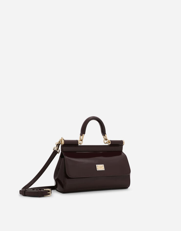 Dolce & Gabbana Маленькая сумка Sicily с короткой ручкой бордо BB7116B5954